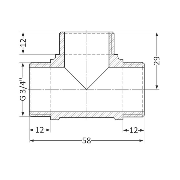 Тройник SD Plus 3/4" НР SD41220, фото , изображение 2 | SNABZHENIE.com.ua Тройник SD Plus 3/4" НР SD41220, фото , изображение 2 | SNABZHENIE.com.ua