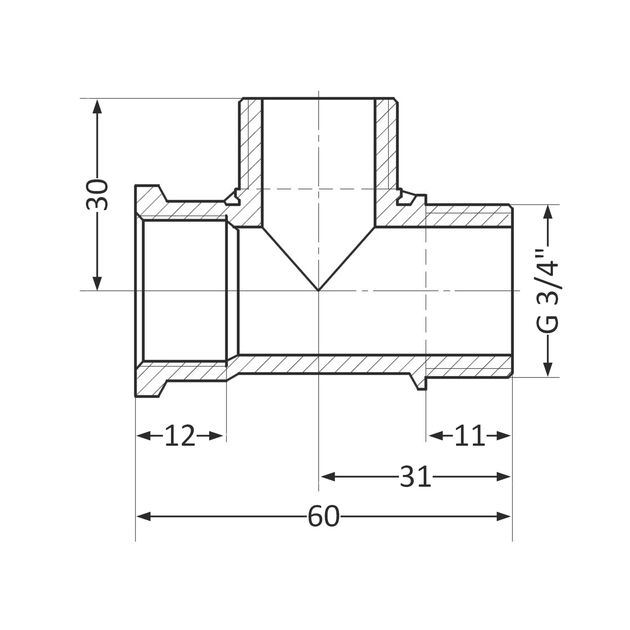 Тройник SD Plus 3/4" ВНН SD41420, фото , изображение 2 | SNABZHENIE.com.ua Тройник SD Plus 3/4" ВНН SD41420, фото , изображение 2 | SNABZHENIE.com.ua