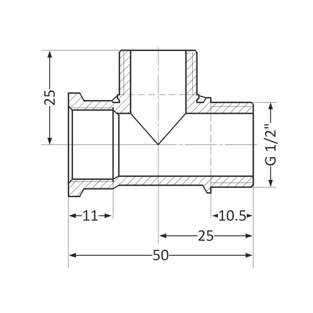 Тройник SD Plus 1/2" ВНН SD41415, фото , изображение 2 | SNABZHENIE.com.ua Тройник SD Plus 1/2" ВНН SD41415, фото , изображение 2 | SNABZHENIE.com.ua