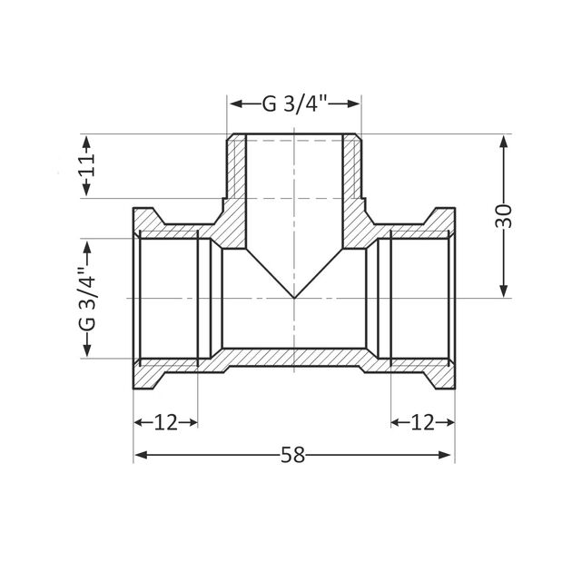 Тройник SD Plus 3/4" ВНВ SD41520, фото , изображение 2 | SNABZHENIE.com.ua Тройник SD Plus 3/4" ВНВ SD41520, фото , изображение 2 | SNABZHENIE.com.ua
