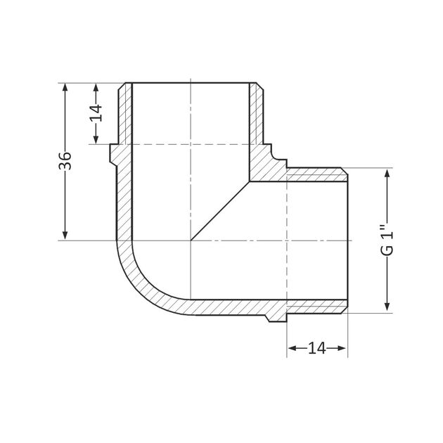 Уголок SD Plus 1" НР SD41925, фото , изображение 2 | SNABZHENIE.com.ua Уголок SD Plus 1" НР SD41925, фото , изображение 2 | SNABZHENIE.com.ua