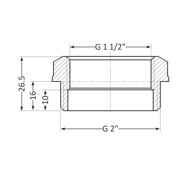Футорка SD Plus 2"х1 1/2" НВ SD4235040, фото , изображение 2 | SNABZHENIE.com.ua Футорка SD Plus 2"х1 1/2" НВ SD4235040, фото , изображение 2 | SNABZHENIE.com.ua