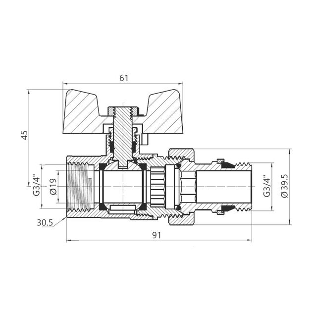 SD Кран Американка c антипротечкой 3/4 PN40 конус   SD900NW20PN40, фото , зображення 2 | SNABZHENIE.com.ua SD Кран Американка c антипротечкой 3/4 PN40 конус   SD900NW20PN40, фото , зображення 2 | SNABZHENIE.com.ua