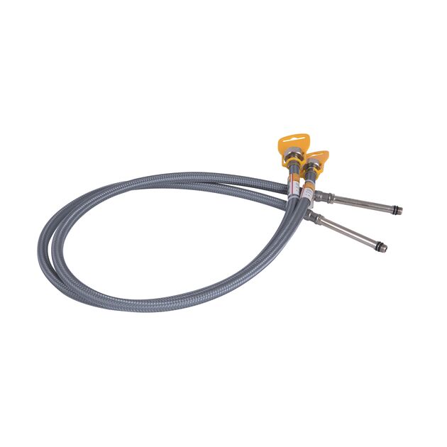 SD FORTE Шланг для воды, NYLON   М10*60 см длинный (пара)   SF390W60L, фото  | SNABZHENIE.com.ua