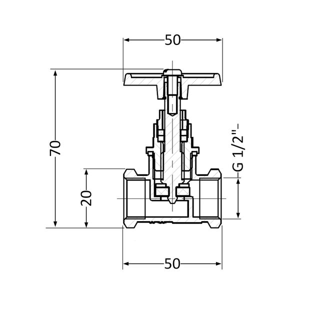 Вентиль латунный SD 15х1/2" ВР (YA), фото , изображение 2 | SNABZHENIE.com.ua Вентиль латунный SD 15х1/2" ВР (YA), фото , изображение 2 | SNABZHENIE.com.ua