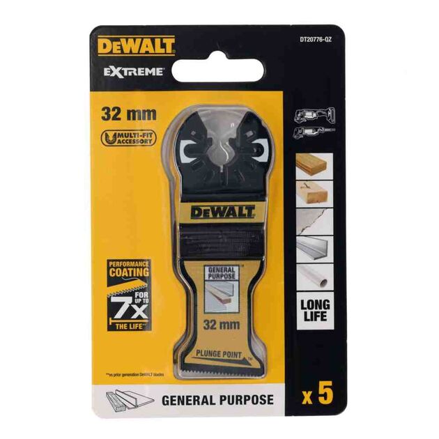 Полотно пильное погружное Extreme DeWALT DT20776, фото , зображення 5 | SNABZHENIE.com.ua