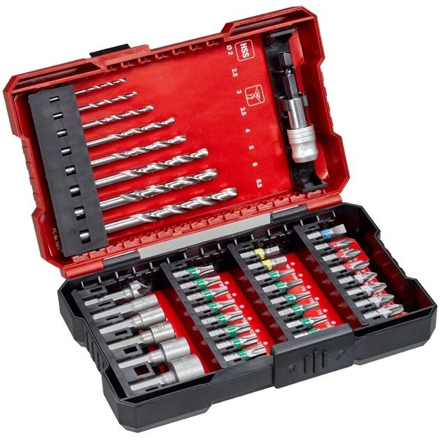 Набір біт і свердл по металу HSS Einhell 39шт L-Box KWB 0.43кг, фото  | SNABZHENIE.com.ua