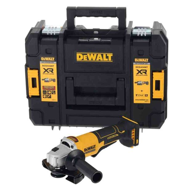 Шлифмашина угловая - болгарка аккумуляторная бесщёточная DeWALT DCG408NT, фото , изображение 8 | SNABZHENIE.com.ua