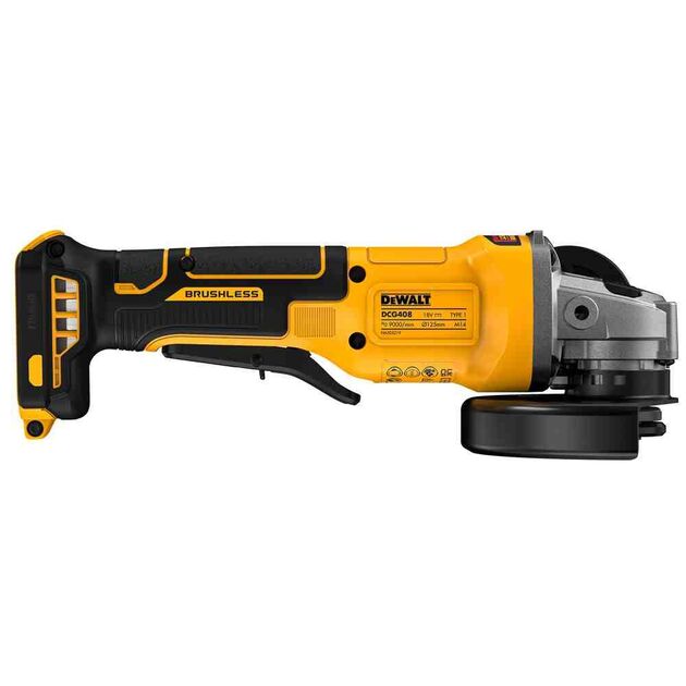 Шлифмашина угловая - болгарка аккумуляторная бесщёточная DeWALT DCG408N, фото , изображение 3 | SNABZHENIE.com.ua