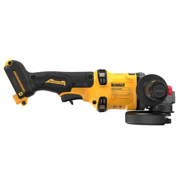 Шлифмашина угловая - болгарка аккумуляторная бесщёточная DeWALT DCG418SHDN, фото , изображение 3 | SNABZHENIE.com.ua