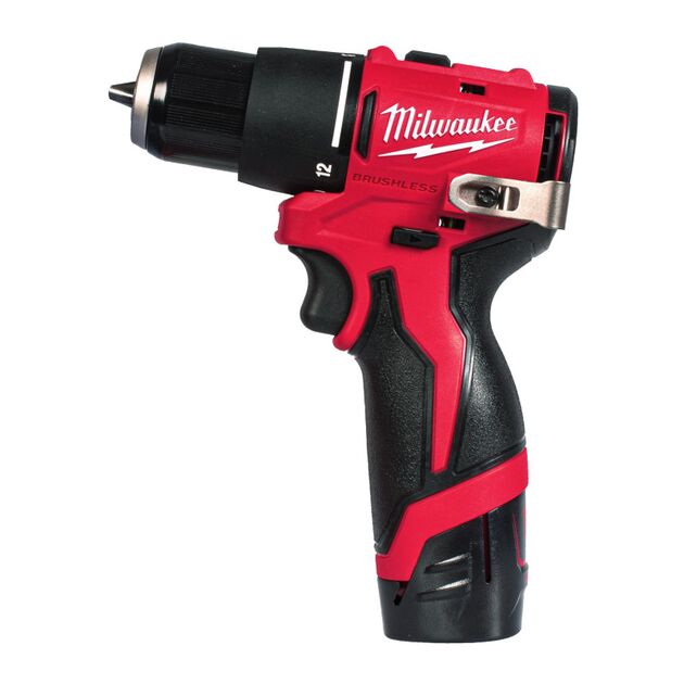 Дрель-шуруповёрт аккумуляторная бесщёточная ударная MILWAUKEE M12 BLPDRC-202С (40Нм)(ЗУ+2аккум.Х2Ач), фото  | SNABZHENIE.com.ua