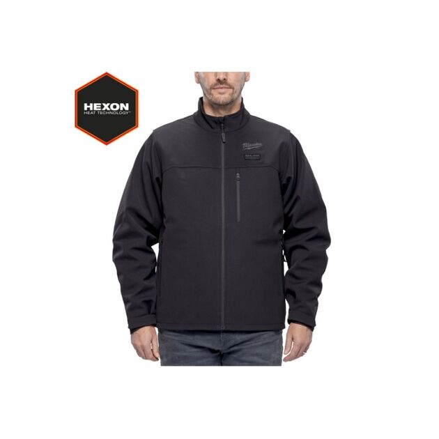 Куртка с електроподогревом MILWAUKEE, M12 HJBL6-0(XXXL), черная, (XXXL), фото  | SNABZHENIE.com.ua