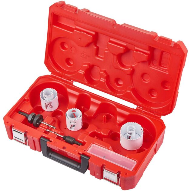 Набор коронок Bi-Metal HOLE DOZER™ MILWAUKEE, (Ø24/30/38/46/51/64мм) (7шт), фото , зображення 2 | SNABZHENIE.com.ua