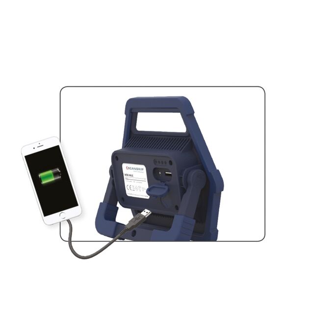 Прожектор переносной 900 lumen COB LED MINI MAX PROMO SCANGRIP, фото , зображення 3 | SNABZHENIE.com.ua