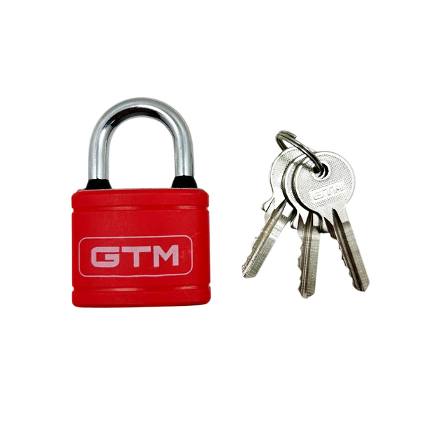 GTM Замок навісний PVC 38мм GTM BXG0138, фото  | SNABZHENIE.com.ua