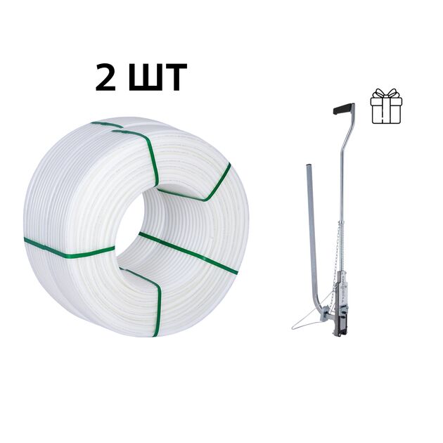 Акционный набор Thermo Alliance: 2 бух. Труба PEX-A EVOH WHITE 5 слоев 16×2,0 мм, (600 м), Spain + Такер ТК-100, фото  | SNABZHENIE.com.ua