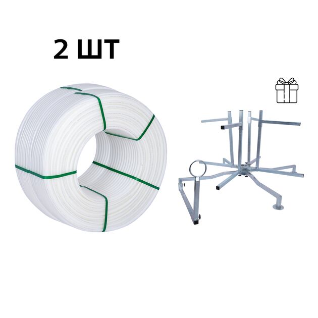 Акционный набор Thermo Alliance: 2 бух. Труба PEX-A EVOH WHITE 5 слоев 16×2,0 мм, (600 м), Spain + Оборудование для размотки трубы, фото  | SNABZHENIE.com.ua