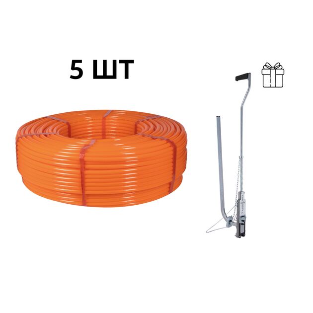 Акционный набор Thermo Alliance: 5 бух. Труба PEX-A EVOH ORANGE, 3 слоя, 16×2,0 мм (320 м), Spain + Такер ТК-100, фото  | SNABZHENIE.com.ua
