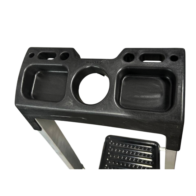 GTM Стремянка 4сх. верх.сх.-0,86м KMH0104BP, сходинки 13см., анодований алюміній, фото , изображение 4 | SNABZHENIE.com.ua GTM Стремянка 4сх. верх.сх.-0,86м KMH0104BP, сходинки 13см., анодований алюміній, фото , изображение 4 | SNABZHENIE.com.ua