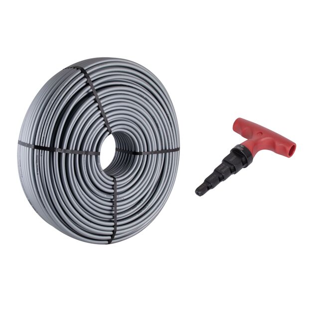 Акционный набор Thermo Alliance: Труба для тёплого пола PEX-a EVOH 16x2.0 мм (600 м) TAS00316600 + Калибратор с трещеткой для м/п труб d16-32 STD-404, фото  | SNABZHENIE.com.ua