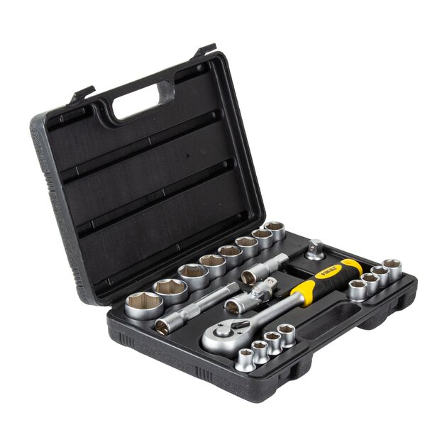 Набор насадок торцевых 1/2" 21шт CrV mid SIGMA (6003721), фото , изображение 4 | SNABZHENIE.com.ua Набор насадок торцевых 1/2" 21шт CrV mid SIGMA (6003721), фото , изображение 4 | SNABZHENIE.com.ua