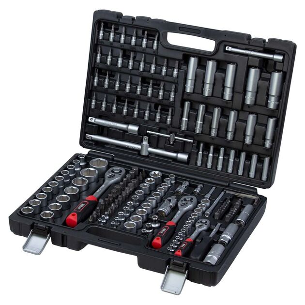 Набор насадок торцевых и биты 1/4", 3/8", 1/2" 172 шт CrV Taiwan ULTRA (6003232), фото  | SNABZHENIE.com.ua