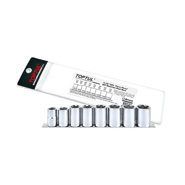 Набор головок Torx Plus EP 1/2" EP18-EP32 8ед. TOPTUL GAAG0810, фото  | SNABZHENIE.com.ua
