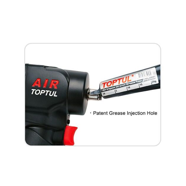 Пневмогайковерт 1/2" 900 Nm 10000об/мин 1,37кг супер-короткий Super Duty TOPTUL KAAQ1665, фото , изображение 3 | SNABZHENIE.com.ua Пневмогайковерт 1/2" 900 Nm 10000об/мин 1,37кг супер-короткий Super Duty TOPTUL KAAQ1665, фото , изображение 3 | SNABZHENIE.com.ua