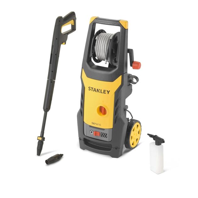 Мінімийка високого тиску Stanley безщіткова 1600Вт 125бар 420л/год шланг 6м 9.2кг, фото , зображення 2 | SNABZHENIE.com.ua Мінімийка високого тиску Stanley безщіткова 1600Вт 125бар 420л/год шланг 6м 9.2кг, фото , зображення 2 | SNABZHENIE.com.ua