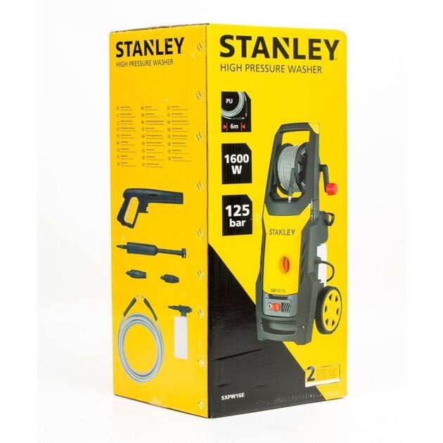 Мінімийка високого тиску Stanley безщіткова 1600Вт 125бар 420л/год шланг 6м 9.2кг, фото , зображення 5 | SNABZHENIE.com.ua Мінімийка високого тиску Stanley безщіткова 1600Вт 125бар 420л/год шланг 6м 9.2кг, фото , зображення 5 | SNABZHENIE.com.ua
