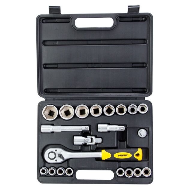 Набор насадок торцевых 1/2" 21шт CrV mid SIGMA (6003721), фото , изображение 2 | SNABZHENIE.com.ua Набор насадок торцевых 1/2" 21шт CrV mid SIGMA (6003721), фото , изображение 2 | SNABZHENIE.com.ua