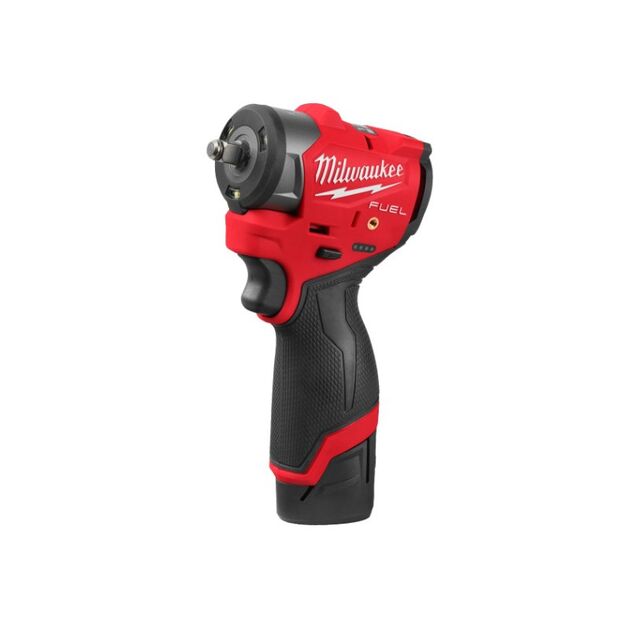 Гайковерт аккумуляторный бесщеточный MILWAUKEE 3/8'' (305 Нм) M12 FSCIWF38-252X, с кольцом, фото , зображення 2 | SNABZHENIE.com.ua Гайковерт аккумуляторный бесщеточный MILWAUKEE 3/8'' (305 Нм) M12 FSCIWF38-252X, с кольцом, фото , зображення 2 | SNABZHENIE.com.ua