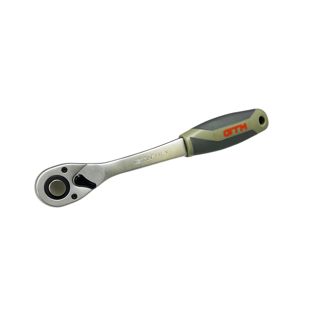 GTM Трещітка 1/2" 72 зуба 250мм вигнута, фото  | SNABZHENIE.com.ua