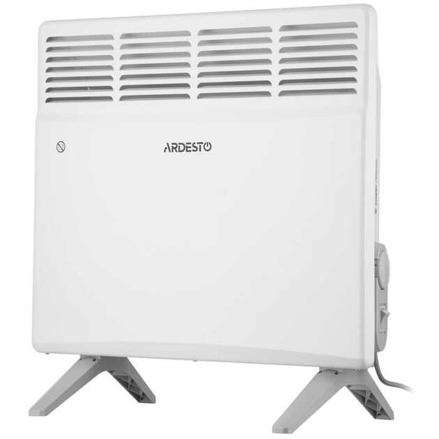 Конвектор ARDESTO, 10м2, 1000Вт, мех. упр-ння, відкритий нагрів. елемент, білий, фото  | SNABZHENIE.com.ua