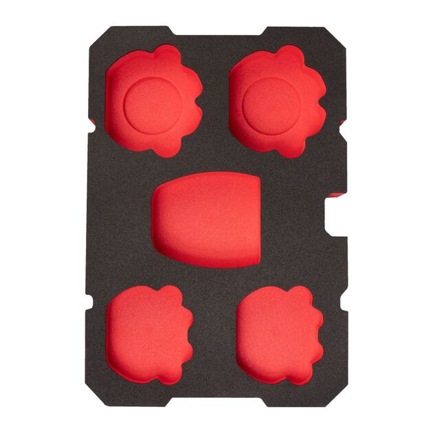 Ложемент для ящиков c полками PACKOUT MILWAUKEE для 4 кольцевых прес-клещей и адаптера RJ, фото  | SNABZHENIE.com.ua