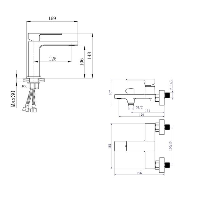 Акционный набор Qtap: Смеситель для раковины QTGEM270CRW45675 Chrome/White + Смеситель для ванны (c душевым гарнитуром) QTGEM259CRW45683 Chrome/White, фото , изображение 2 | SNABZHENIE.com.ua Акционный набор Qtap: Смеситель для раковины QTGEM270CRW45675 Chrome/White + Смеситель для ванны (c душевым гарнитуром) QTGEM259CRW45683 Chrome/White, фото , изображение 2 | SNABZHENIE.com.ua