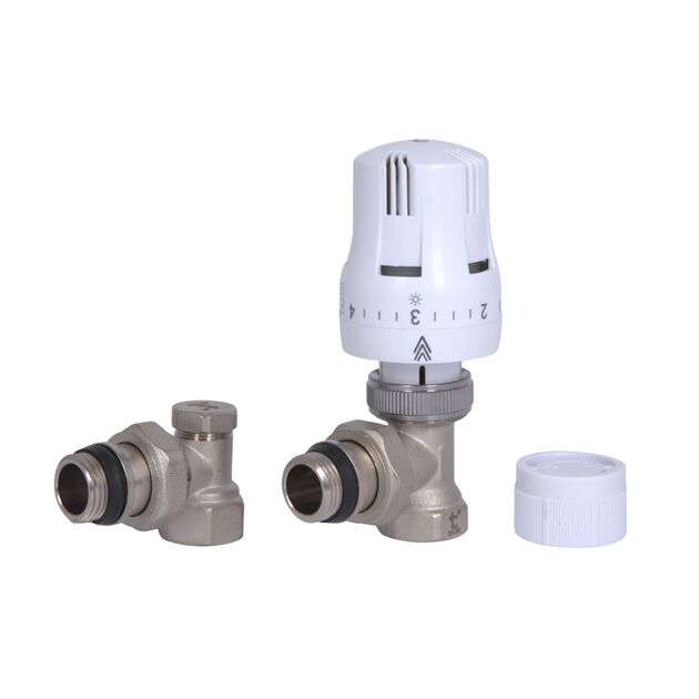 Термостатический набор Thermo Alliance Standart угловой 1/2" TAS352W15, фото  | SNABZHENIE.com.ua