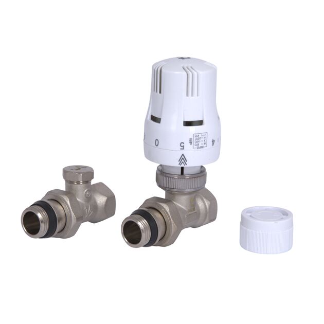 Термостатический набор Thermo Alliance Standart прямой 1/2" TAS353W15, фото  | SNABZHENIE.com.ua