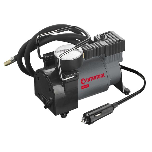 Компресор автомобільний 12 В, 14 А, циліндр 30 мм, макс. 7 бар, шланг 1 м, кабель живлення 3 м, фото  | SNABZHENIE.com.ua