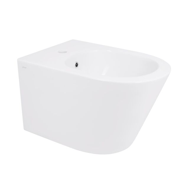 Биде подвесное Qtap Swan 485х360х320 мм, White QT16555379W, фото  | SNABZHENIE.com.ua Биде подвесное Qtap Swan 485х360х320 мм, White QT16555379W, фото  | SNABZHENIE.com.ua