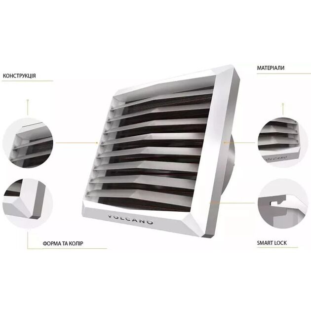 Volcano Водяний нагрівач VR2 двигун змінного струму AC, 8-50 кВт, 4850 м³/год, фото , изображение 4 | SNABZHENIE.com.ua