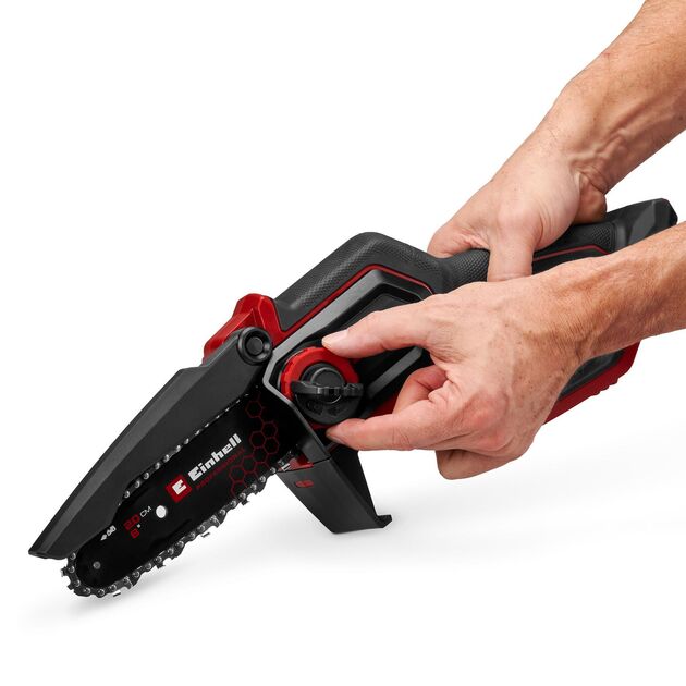 Einhell Пила ланцюгова акумуляторна Einhell GP-PS 18/20 Li BL - Solo безщіткова 18В шина 192мм різ 150мм 8м/с 1.38кг без АКБ та ЗП, фото , изображение 5 | SNABZHENIE.com.ua