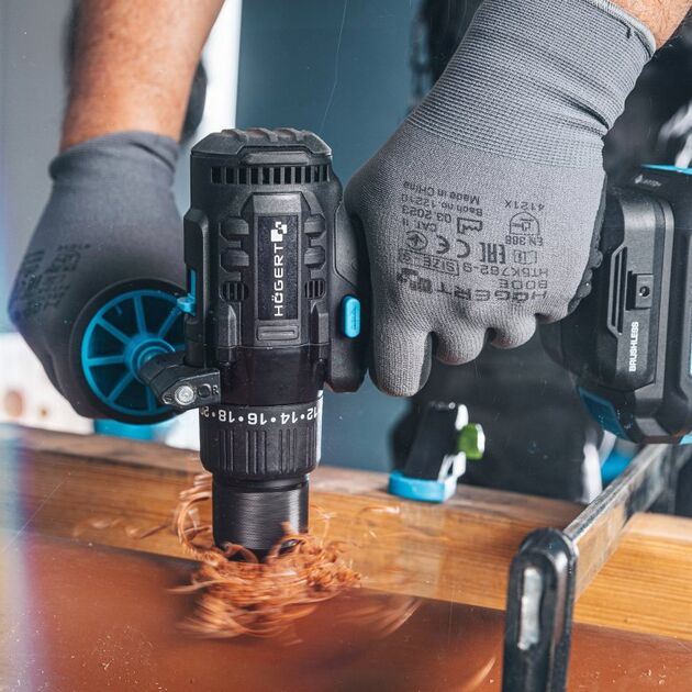 HOEGERT Аккумуляторная бесщеточная дрель-шуруповерт, фото , изображение 3 | SNABZHENIE.com.ua