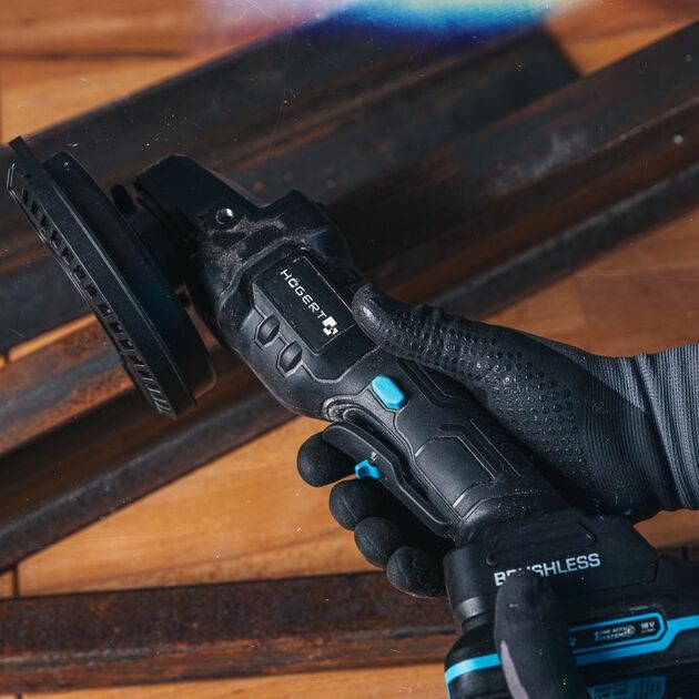 HOEGERT Аккумуляторная бесщеточная углошлифмашина, фото , изображение 3 | SNABZHENIE.com.ua HOEGERT Аккумуляторная бесщеточная углошлифмашина, фото , изображение 3 | SNABZHENIE.com.ua