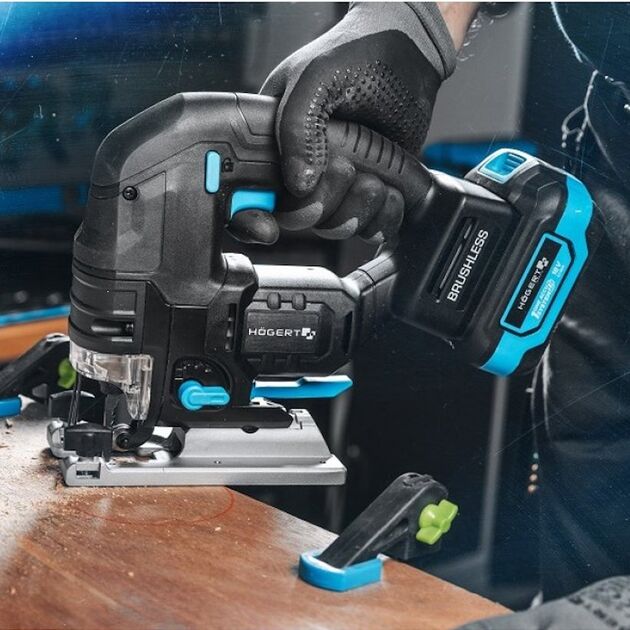 HOEGERT Аккумуляторный бесщеточный лобзик 18В, фото , изображение 2 | SNABZHENIE.com.ua HOEGERT Аккумуляторный бесщеточный лобзик 18В, фото , изображение 2 | SNABZHENIE.com.ua