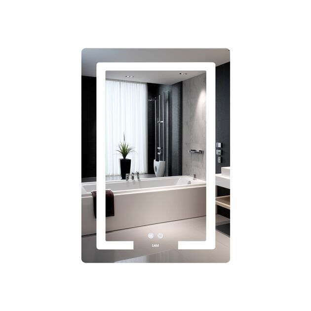 Зеркало Lidz Kubis (KU2) 600х800 с LED-подсветкой Touch, с антизапотеванием, с диммером, рег. яркости LD78LF937608048449, фото  | SNABZHENIE.com.ua Зеркало Lidz Kubis (KU2) 600х800 с LED-подсветкой Touch, с антизапотеванием, с диммером, рег. яркости LD78LF937608048449, фото  | SNABZHENIE.com.ua