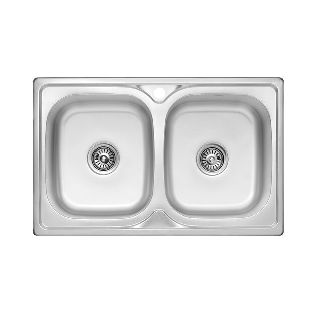 Кухонна мийка Kroner KRP Satin - 7948Z (0,8 мм), фото  | SNABZHENIE.com.ua