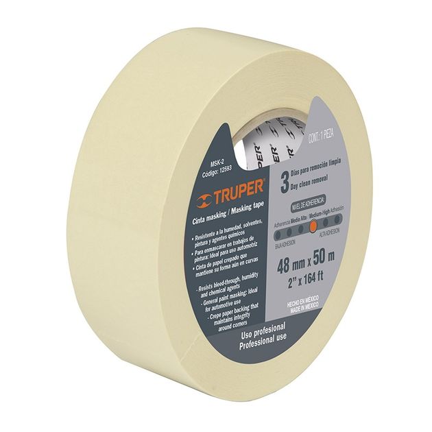 Малярный скотч бумажный 50 м х 19 мм TRUPER (MSK-3/4), фото  | SNABZHENIE.com.ua