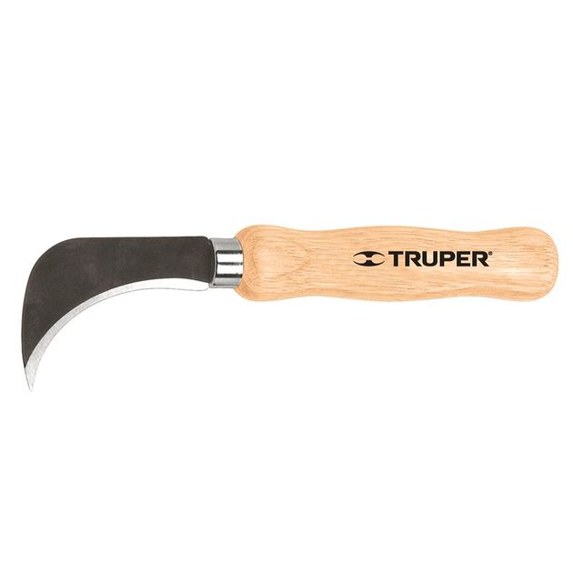 Нож линолеумный TRUPER (NL-8) 190 мм, деревянная рукоятка, фото  | SNABZHENIE.com.ua