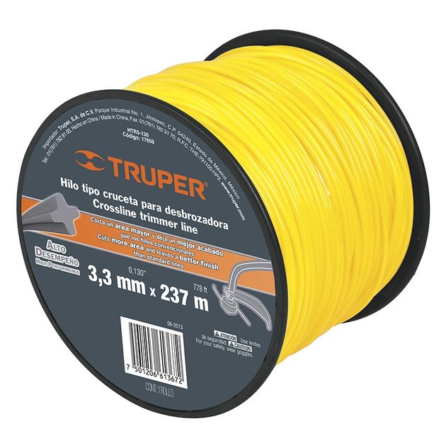 Струна для тримера TRUPER (HTR5-130) 3,3 мм 237м, фото  | SNABZHENIE.com.ua